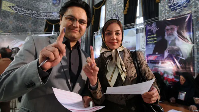 Sepasang suami istri Iran