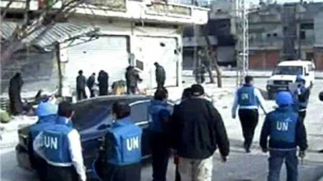 Laporan adanya pembunuhan massal terbaru di Homs terjadi setelah kunjungan utusan kemanusiaan PBB ke kota tersebut.