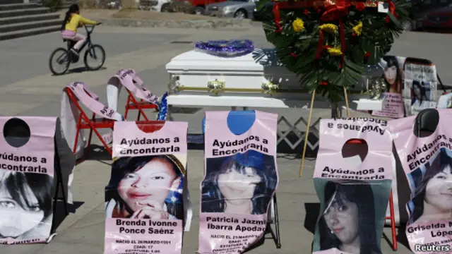 Protesta por las mujeres de Juárez