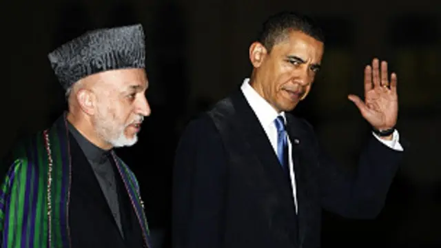 کرزی او اوباما