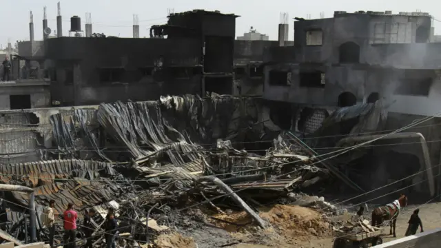 Kondisi di Gaza setelah dibom