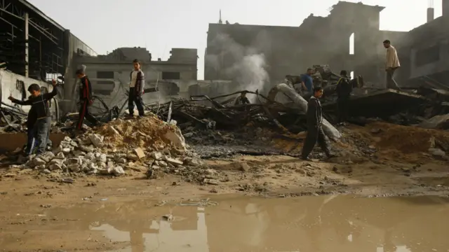 Kondisi di Gaza setelah dibom