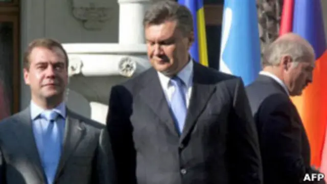 Дмитро Медведєв, Віктор Янукович, Олександр Лукашенко