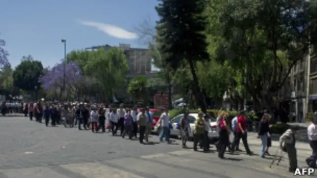 Evacuación en México 