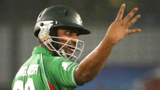بنگلہ دیشی اوپنر تمیم اقبال نے 58 رنز کی اننگز کھیلی