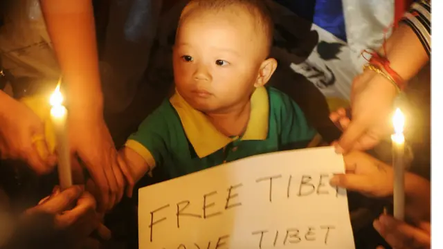 تبتیوں کا مظاہرہ