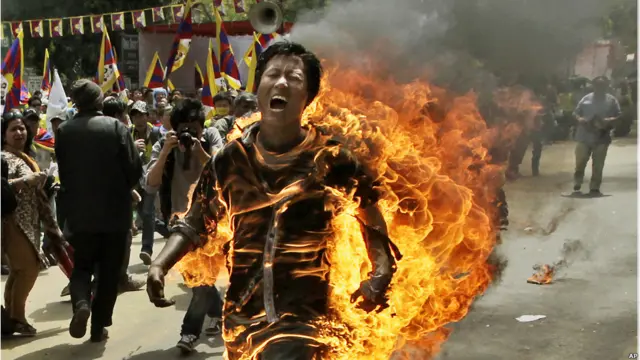 تبتیوں کا مظاہرہ