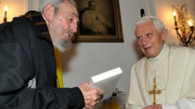 Fidel Castro con Benedicto XVI
