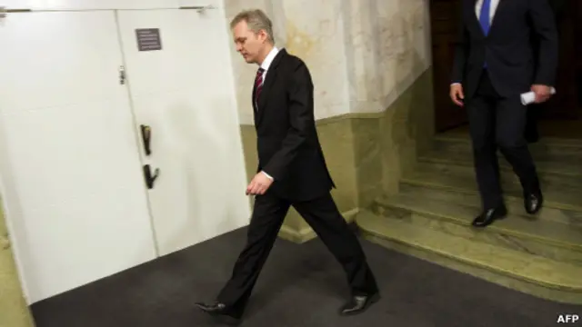 Menteri Pertahanan Swedia, Sten Tolgfors. 