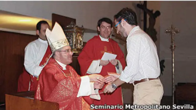 O seminarista Alberto Jaime Manzano