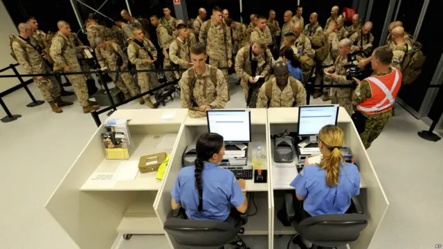 Marinir AS tiba di Darwin