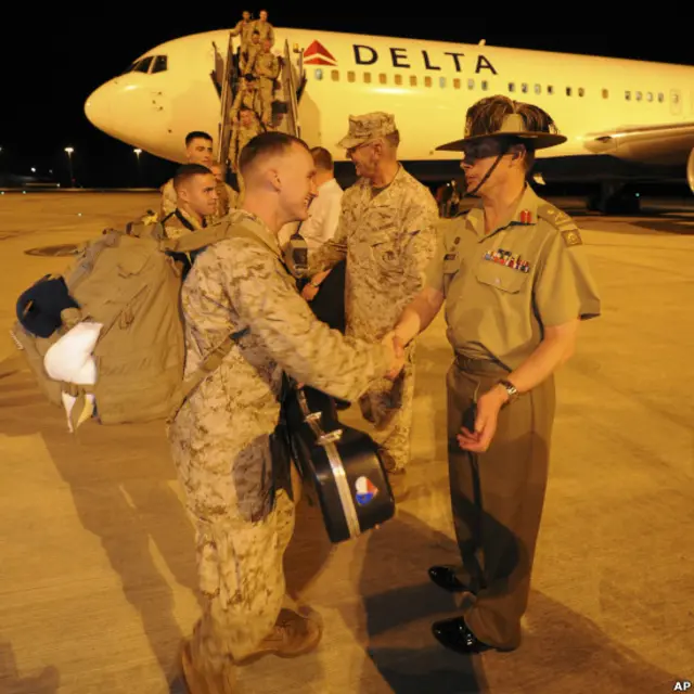 Marinir AS disambut perwira tinggi militer Australia