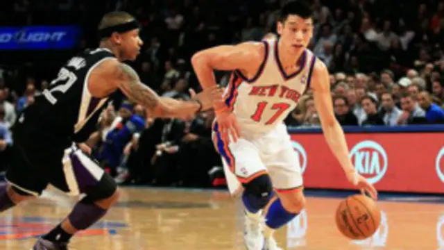 比賽中的林書豪