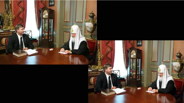 Часы на руке патриарха Кирилла