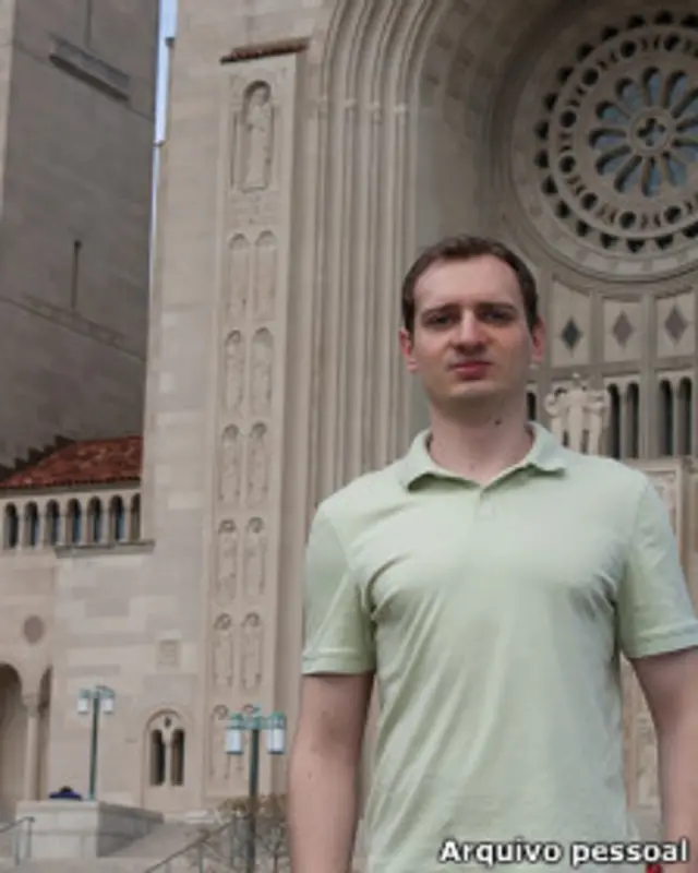 Estudante Fernando Jaeger em Washington