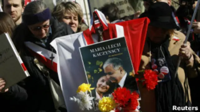 Траурная церемония в Варшаве