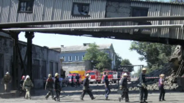 шахтарі після вибуху