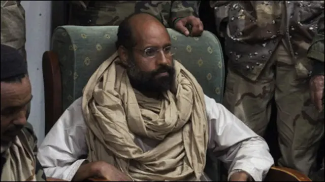 被利比亞武裝拘禁的最知名的囚徒是卡扎菲的兒子賽義夫