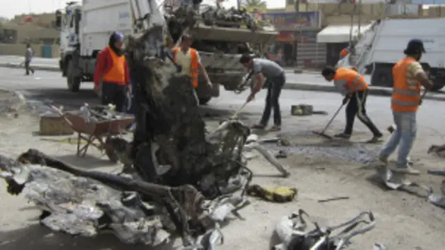Dampak serangan bom di Irak