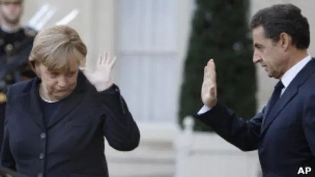 Sarkozy com Merkel