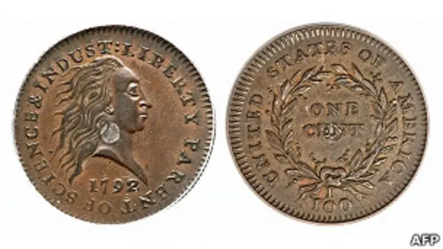 Moneda de un centavo estadounidense