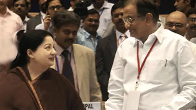 जयललिता और चिदंबरम 