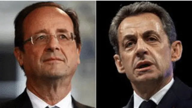 奥朗德与萨尔科齐