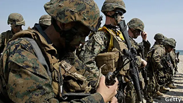 جاپان میں امریکہ کے پچاس ہزار کے قریب فوجی تعینات ہیں