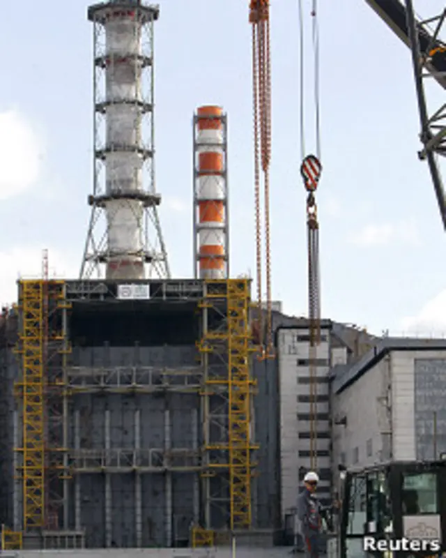 Саркофаг на Чернобыльской АЭС