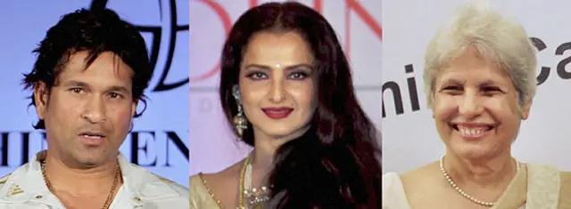 सचिन, रेखा और अनु आगा