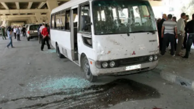 Hiện trường một vụ bạo lực ở Syria