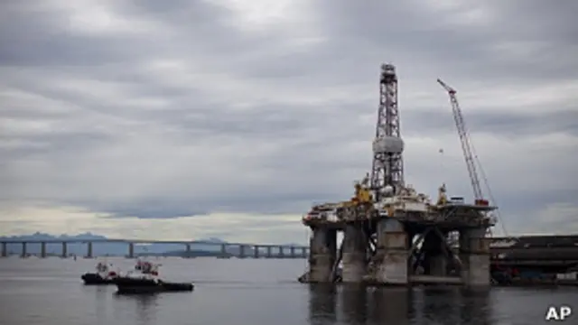 Plataforma petrolera en Brasil