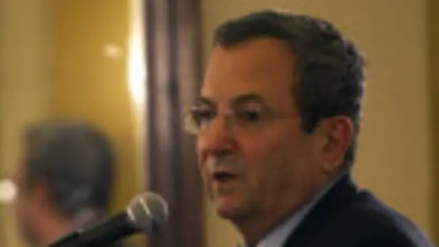 وزير الدفاع الاسرائيلي ايهود باراك