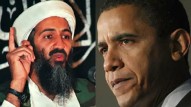 ओसामा बिन लादेन और बराक ओबामा