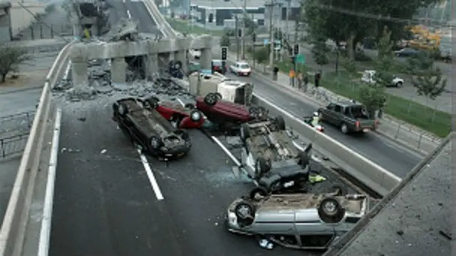 Escena del terremoto de 2010 en Chile