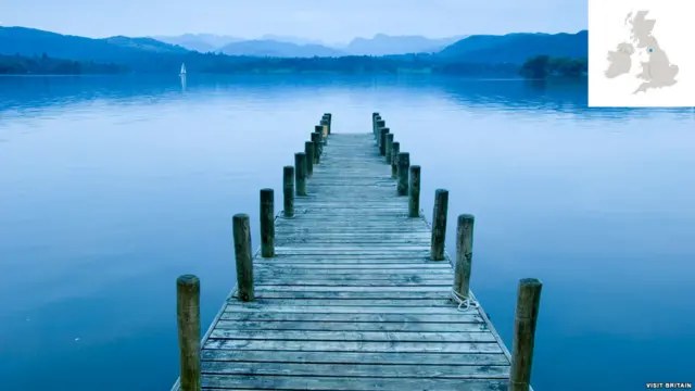 Vista do Low Wood Hotel, no Lago Windermere, Cúmbria