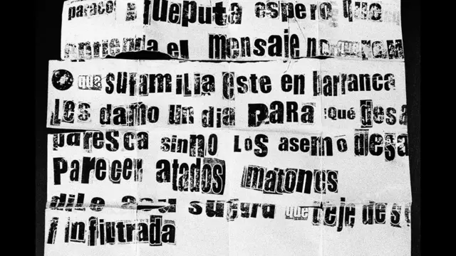 Amenaza de muerte. Barrancabermeja, Santander, agosto 2009. Foto: Stephen Ferry