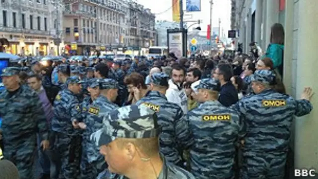ОМОН на Тверской