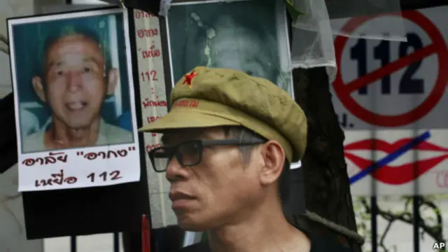 Unjuk rasa mengenang Amphon Tangnoppakul di Bangkok.