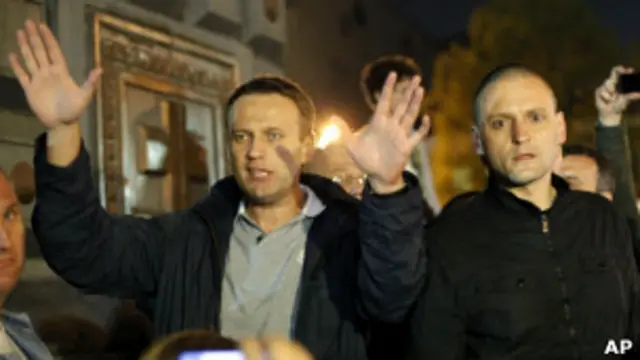 Алексей Навальный и Сергей Удальцов