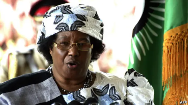 Madaxwaynaha Malawi Joyce Banda 