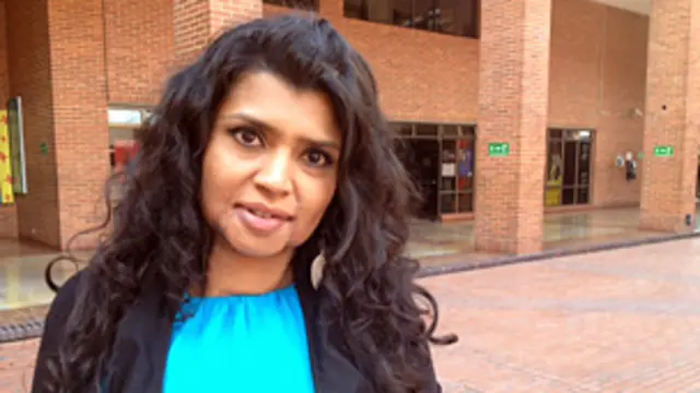 Gina Potes, sobreviviente de una agresión con ácido