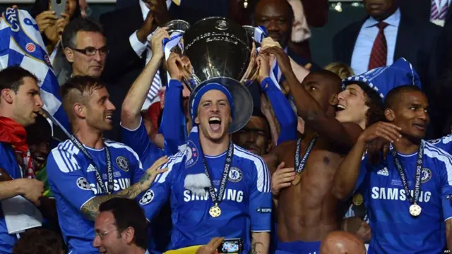 Jugadores del Chelsea celebran
