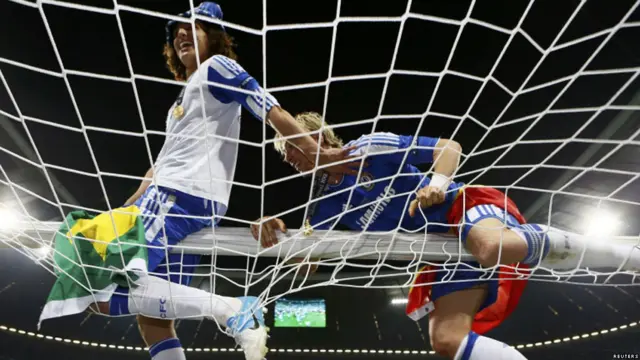 David Luiz y Fernando Torres