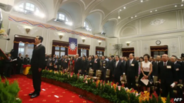 馬英九在5月20日宣誓就職第二任期。