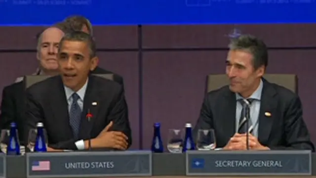 Obama meminta para pemimpin Nato mengumpulkan ''sumber daya'' untuk membantu Afghanistan. 