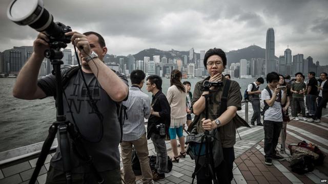 Зрители в Гонконге