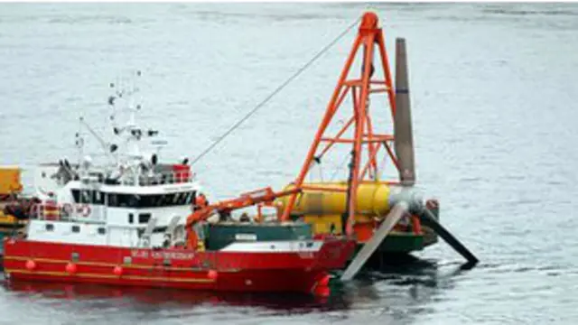 Встановлення підводних турбін