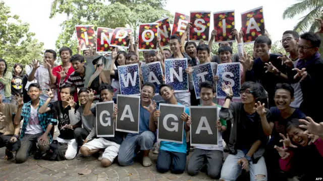 Penggemar Lady Gaga di Jakarta 