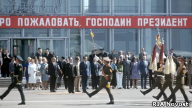 Встреча Ричарда Никсона в аэропорту "Внуково"